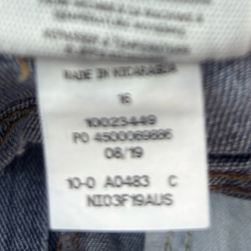 Ariat B5 Slim 16 27x31 Boys Classic Blue Distressed Denim Jeans - Picture 10 of 10